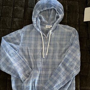 Tail Blue Plaid Lightweight Hoodie